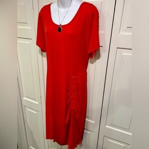 Red Cap Sleeve Dress Women’s XL Truth + Style